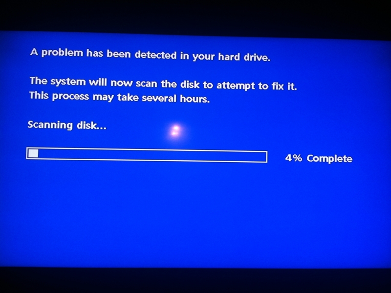 hard disk error repair